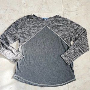 Sara Sara Truly Me Gray Heather Long Sleeve Shirt Girls XL
